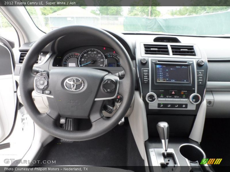 Super White / Ash 2012 Toyota Camry LE