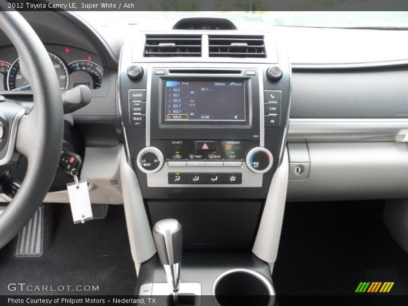 Super White / Ash 2012 Toyota Camry LE