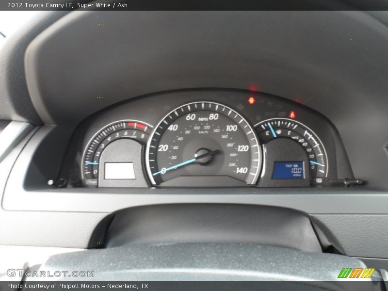 Super White / Ash 2012 Toyota Camry LE