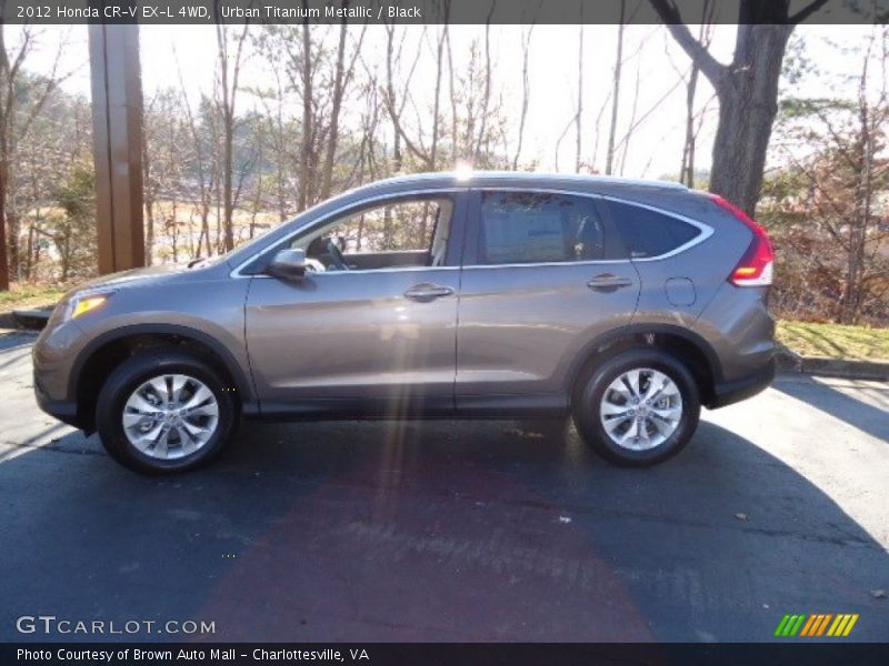 Urban Titanium Metallic / Black 2012 Honda CR-V EX-L 4WD