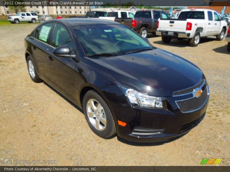Black Granite Metallic / Jet Black 2012 Chevrolet Cruze LT
