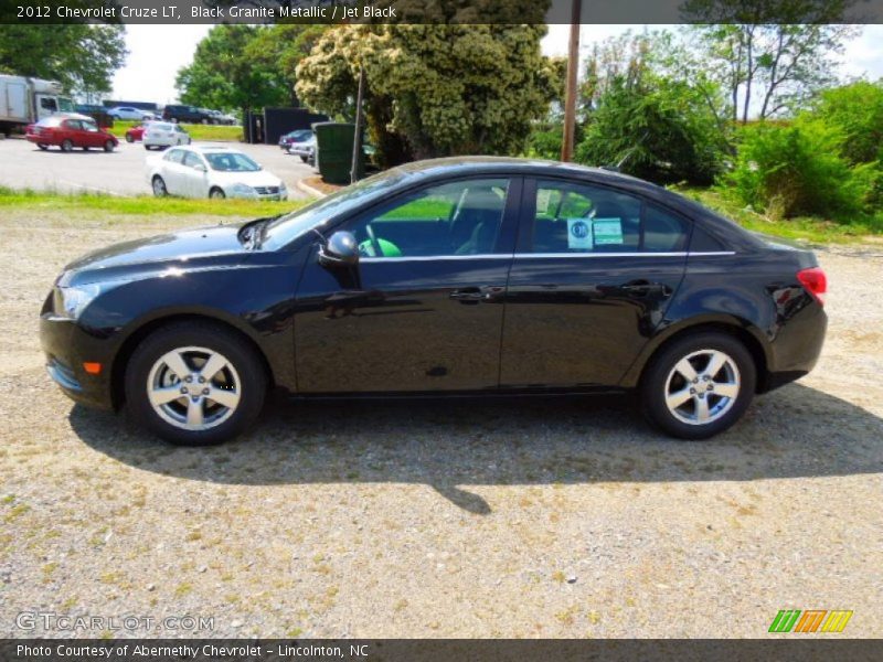 Black Granite Metallic / Jet Black 2012 Chevrolet Cruze LT