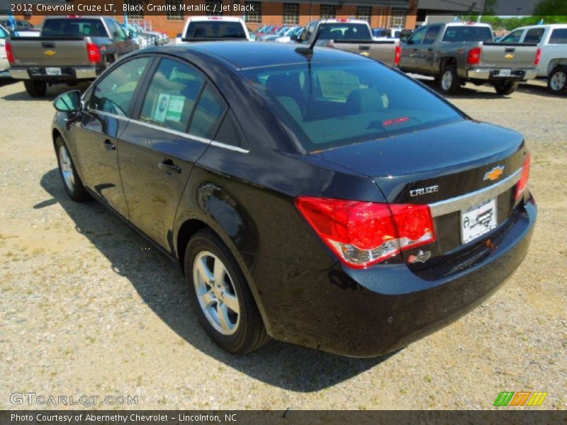 Black Granite Metallic / Jet Black 2012 Chevrolet Cruze LT