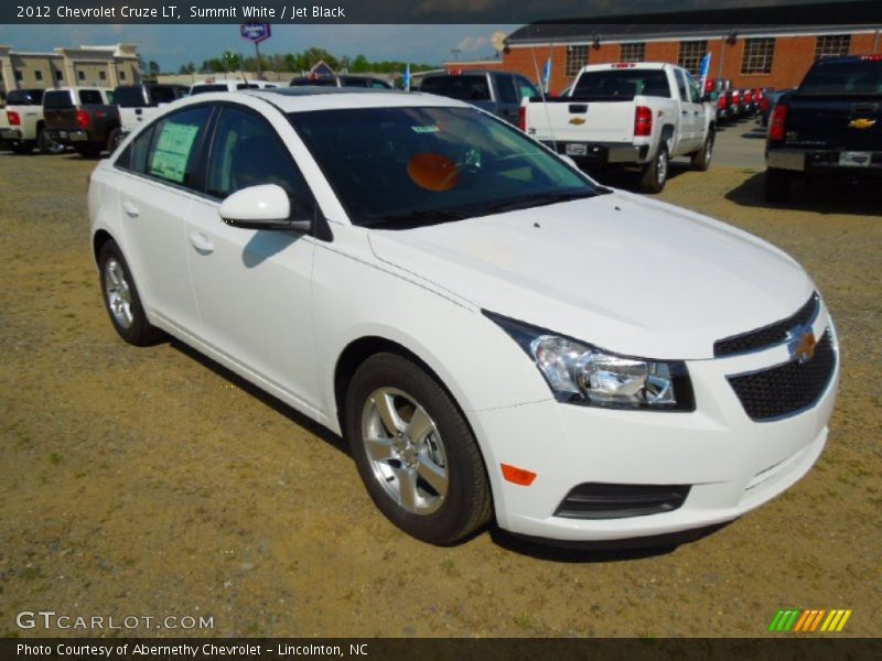 Summit White / Jet Black 2012 Chevrolet Cruze LT