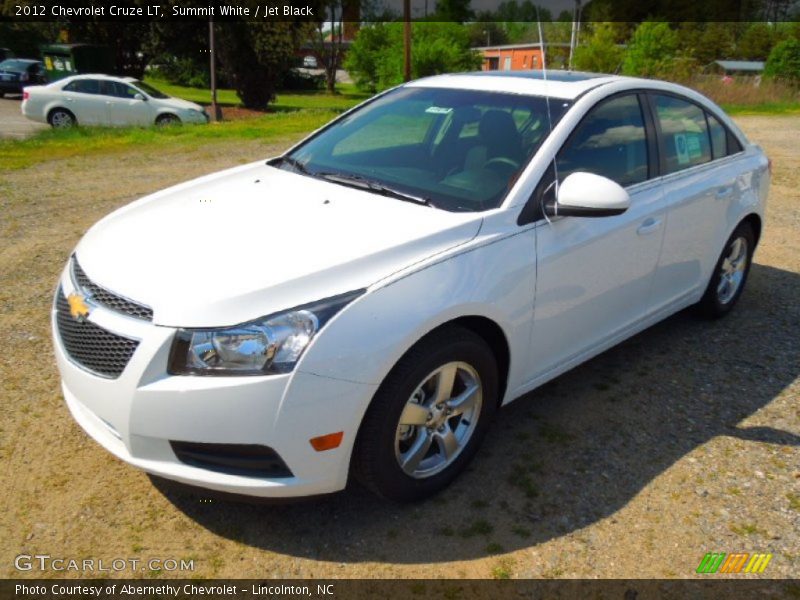 Summit White / Jet Black 2012 Chevrolet Cruze LT
