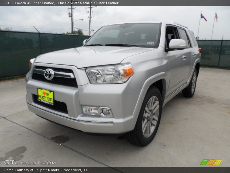 Classic Silver Metallic / Black Leather 2012 Toyota 4Runner Limited