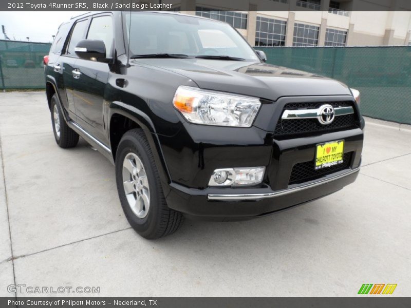 Black / Sand Beige Leather 2012 Toyota 4Runner SR5