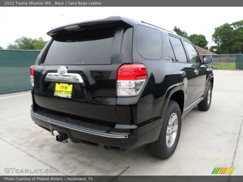 Black / Sand Beige Leather 2012 Toyota 4Runner SR5