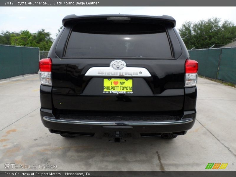 Black / Sand Beige Leather 2012 Toyota 4Runner SR5