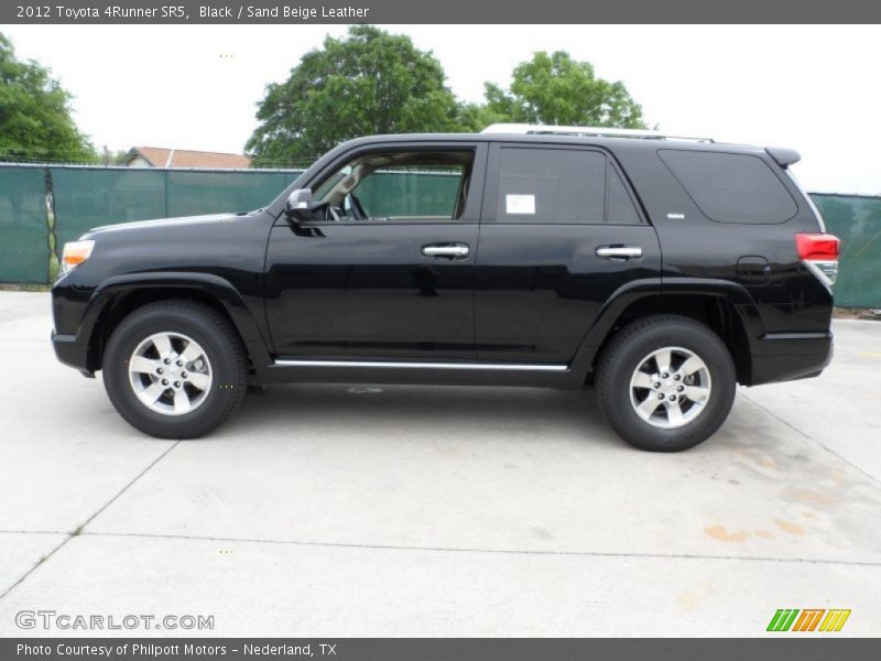 Black / Sand Beige Leather 2012 Toyota 4Runner SR5