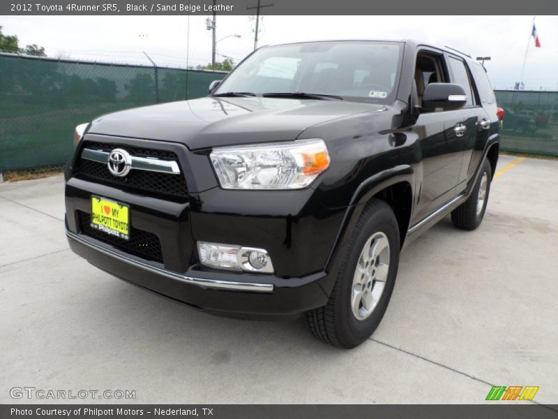 Black / Sand Beige Leather 2012 Toyota 4Runner SR5