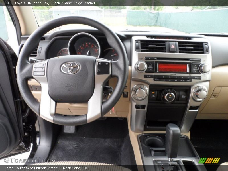 Black / Sand Beige Leather 2012 Toyota 4Runner SR5