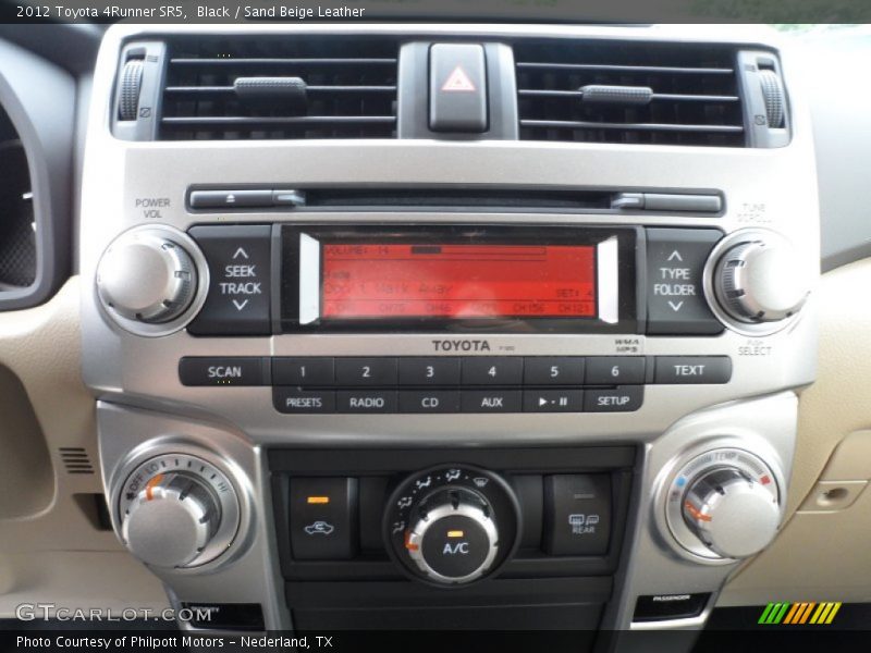 Black / Sand Beige Leather 2012 Toyota 4Runner SR5