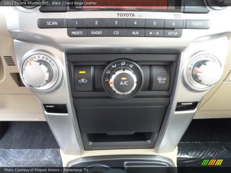 Black / Sand Beige Leather 2012 Toyota 4Runner SR5