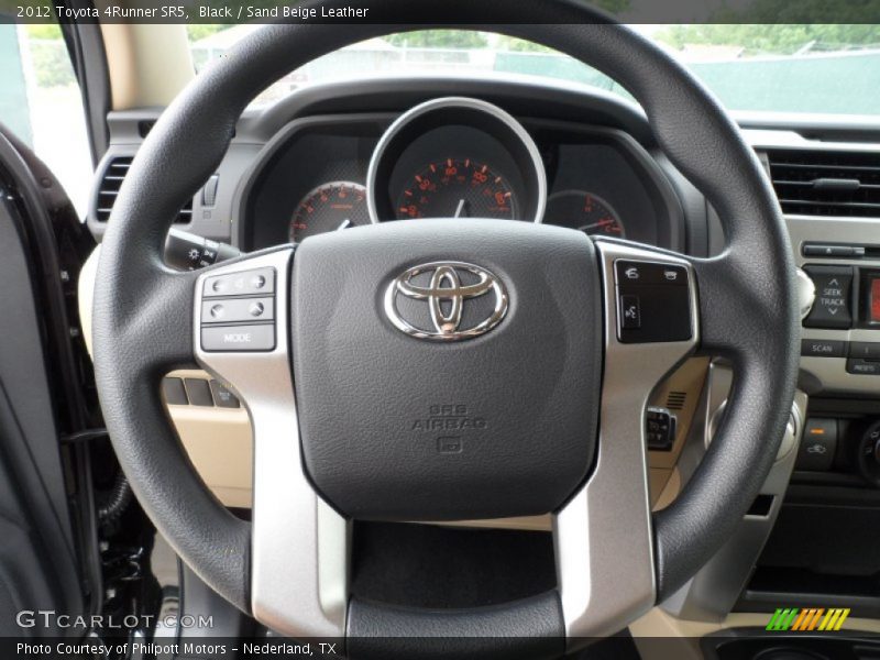 Black / Sand Beige Leather 2012 Toyota 4Runner SR5