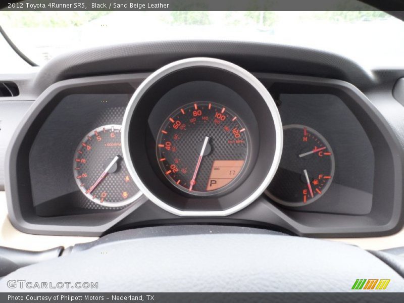 Black / Sand Beige Leather 2012 Toyota 4Runner SR5