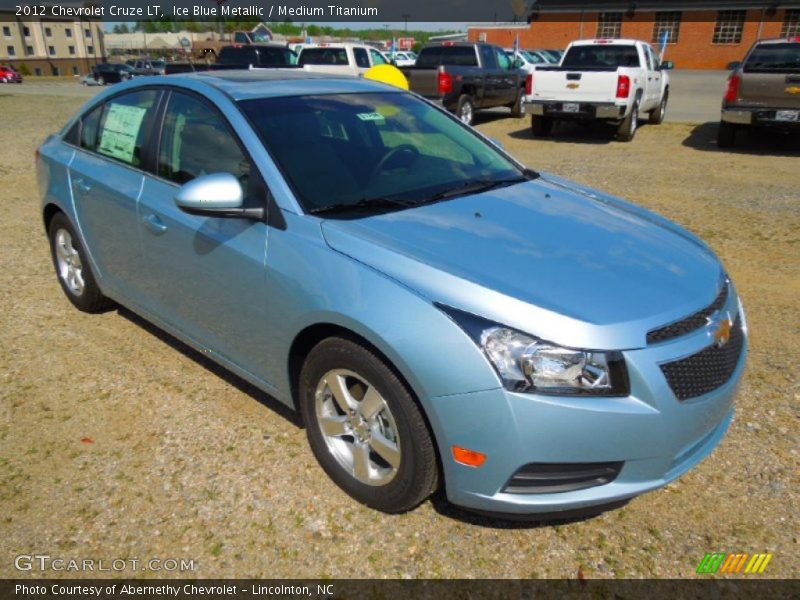 Ice Blue Metallic / Medium Titanium 2012 Chevrolet Cruze LT