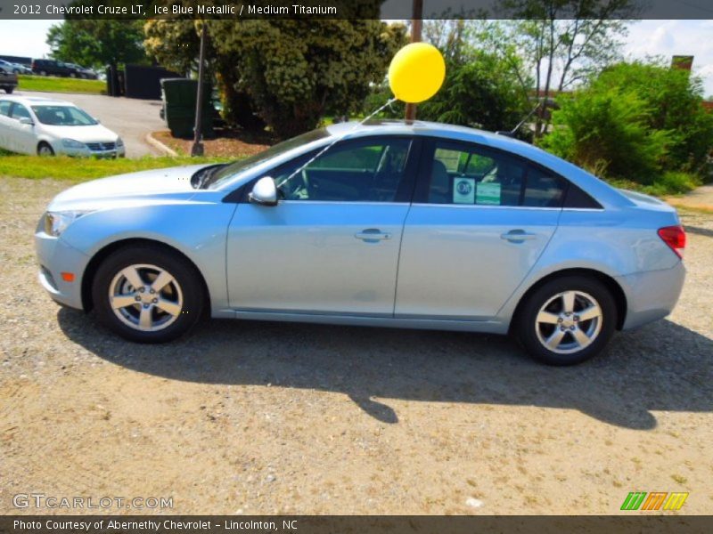Ice Blue Metallic / Medium Titanium 2012 Chevrolet Cruze LT