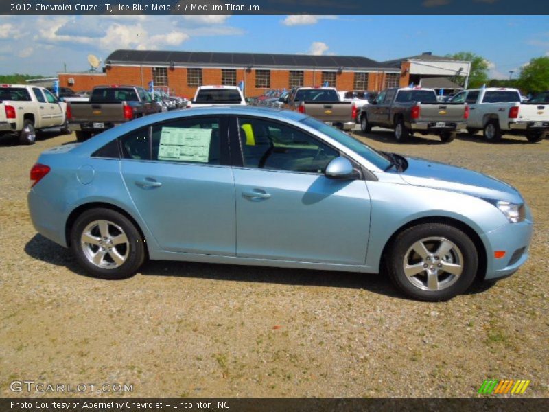 Ice Blue Metallic / Medium Titanium 2012 Chevrolet Cruze LT