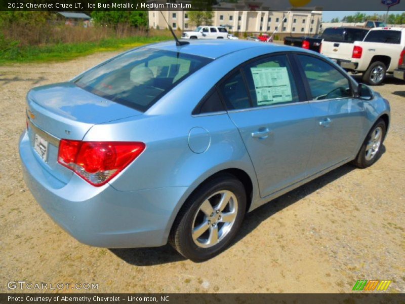 Ice Blue Metallic / Medium Titanium 2012 Chevrolet Cruze LT