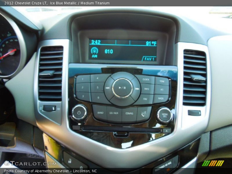 Ice Blue Metallic / Medium Titanium 2012 Chevrolet Cruze LT