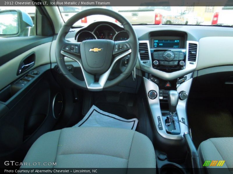 Ice Blue Metallic / Medium Titanium 2012 Chevrolet Cruze LT