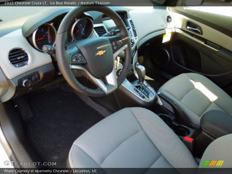 Ice Blue Metallic / Medium Titanium 2012 Chevrolet Cruze LT