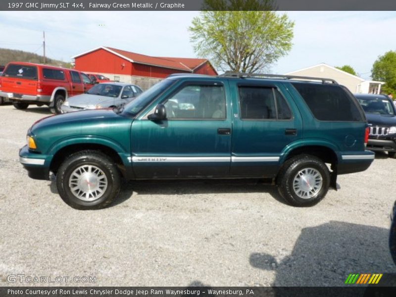Fairway Green Metallic / Graphite 1997 GMC Jimmy SLT 4x4