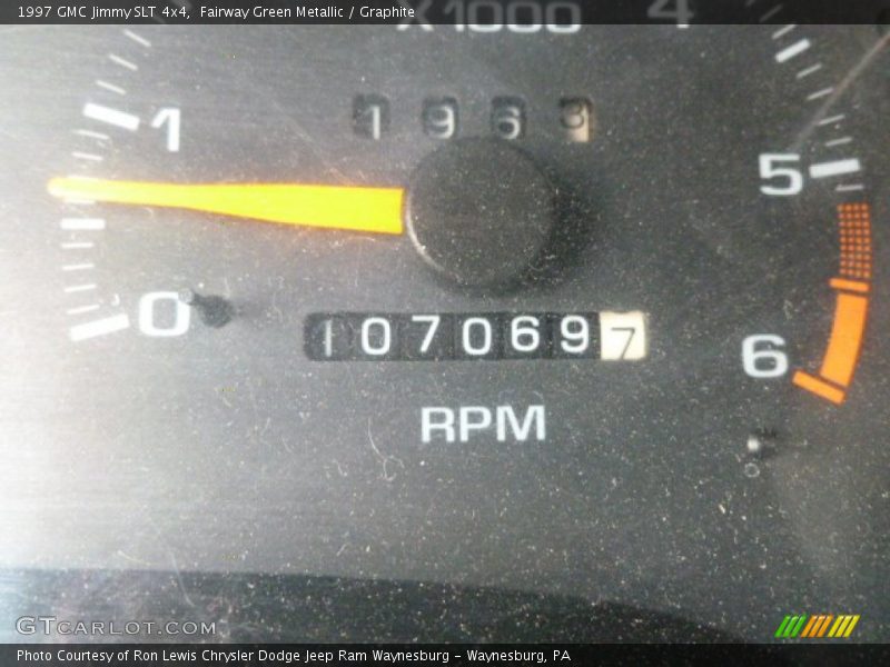 Fairway Green Metallic / Graphite 1997 GMC Jimmy SLT 4x4