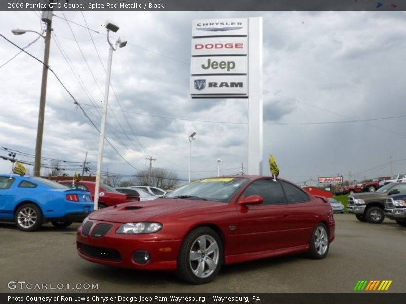 Spice Red Metallic / Black 2006 Pontiac GTO Coupe