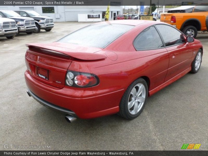 Spice Red Metallic / Black 2006 Pontiac GTO Coupe