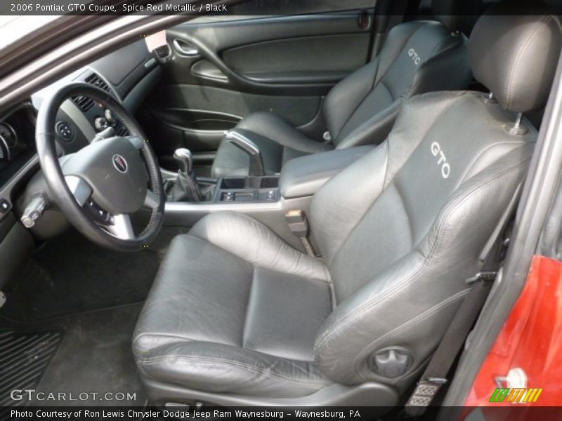  2006 GTO Coupe Black Interior