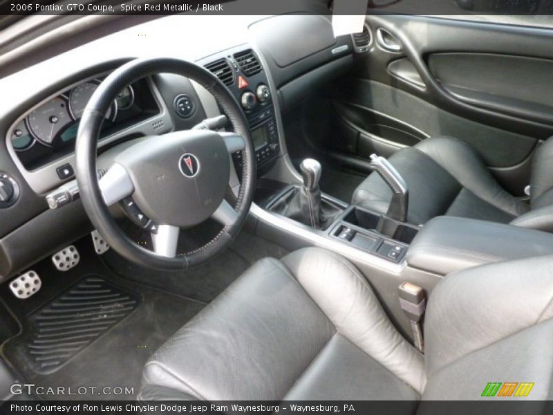 Black Interior - 2006 GTO Coupe 