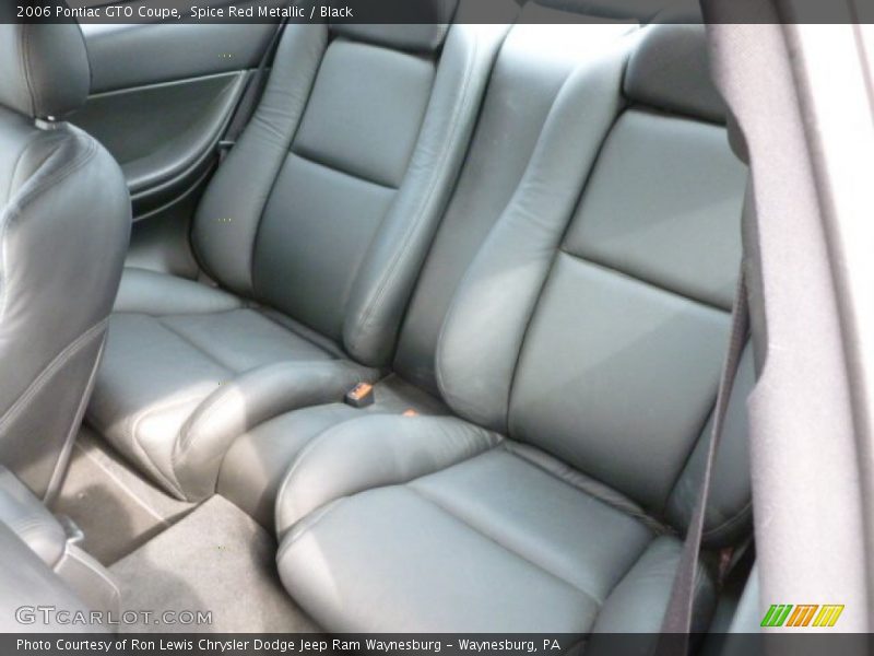 Rear Seat of 2006 GTO Coupe