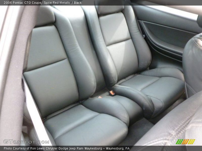 Rear Seat of 2006 GTO Coupe