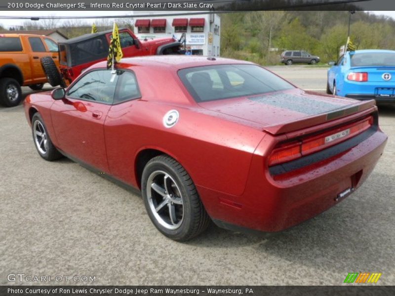 Inferno Red Crystal Pearl / Dark Slate Gray 2010 Dodge Challenger SE