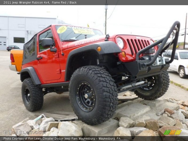 Flame Red / Black 2011 Jeep Wrangler Rubicon 4x4