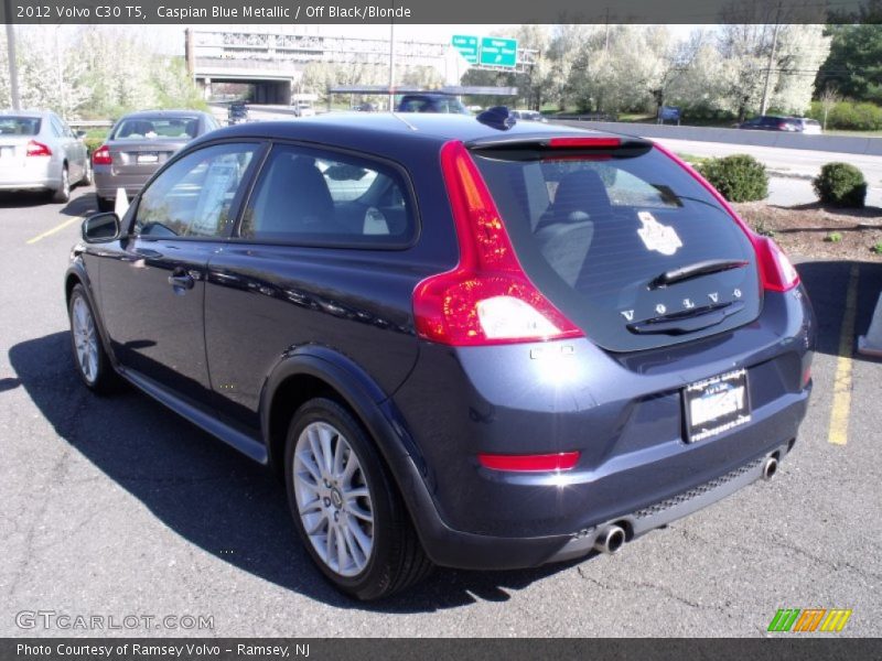 Caspian Blue Metallic / Off Black/Blonde 2012 Volvo C30 T5