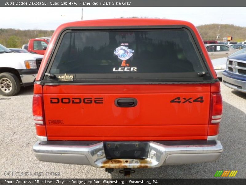 Flame Red / Dark Slate Gray 2001 Dodge Dakota SLT Quad Cab 4x4