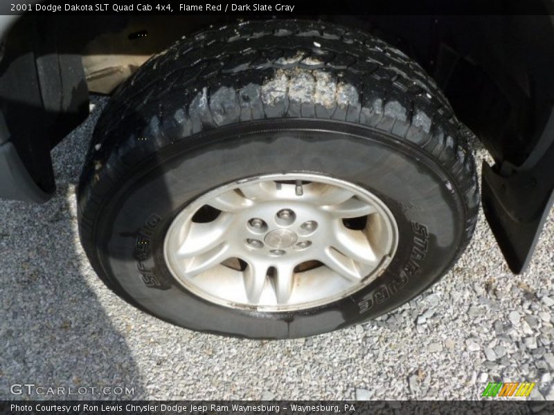 Flame Red / Dark Slate Gray 2001 Dodge Dakota SLT Quad Cab 4x4