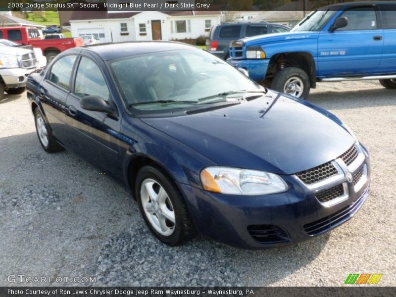 Midnight Blue Pearl / Dark Slate Grey 2006 Dodge Stratus SXT Sedan