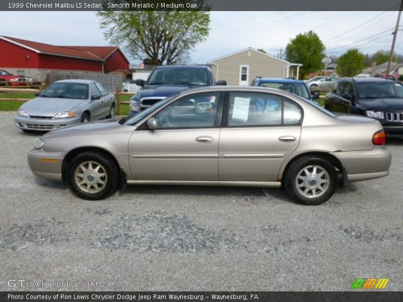Sandrift Metallic / Medium Oak 1999 Chevrolet Malibu LS Sedan