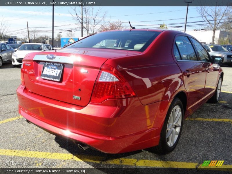 Red Candy Metallic / Camel 2010 Ford Fusion SEL V6