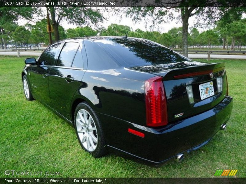 Black Raven / Ebony/Tango Red 2007 Cadillac STS -V Series