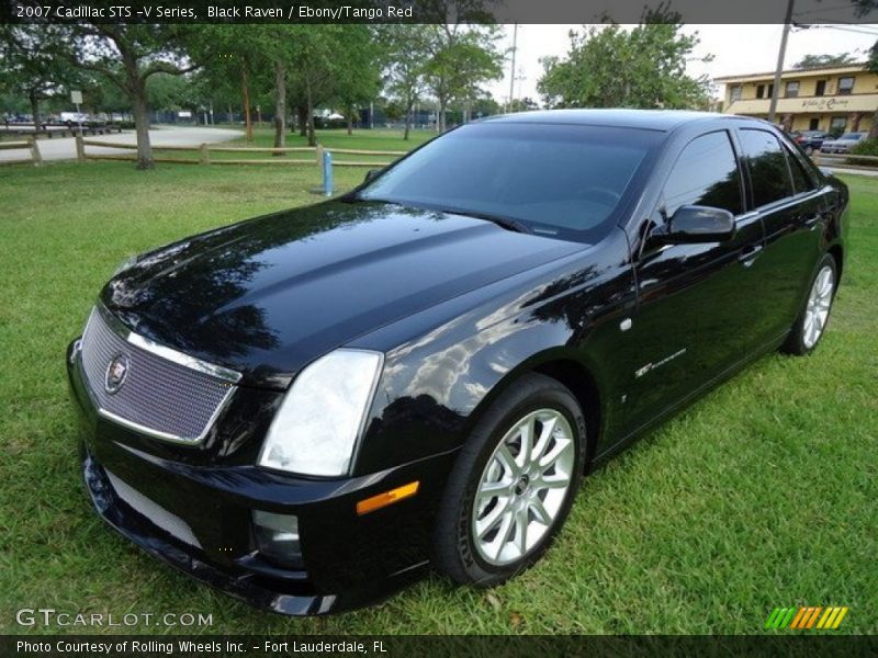 Black Raven / Ebony/Tango Red 2007 Cadillac STS -V Series