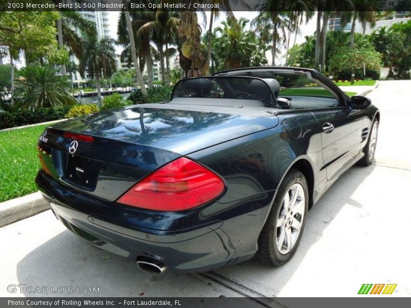 Black Opal Metallic / Charcoal 2003 Mercedes-Benz SL 500 Roadster