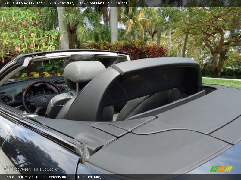 Black Opal Metallic / Charcoal 2003 Mercedes-Benz SL 500 Roadster