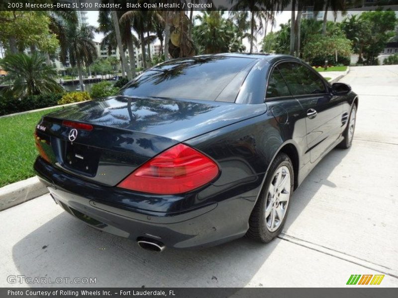 Black Opal Metallic / Charcoal 2003 Mercedes-Benz SL 500 Roadster