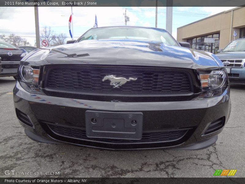 Ebony Black / Stone 2011 Ford Mustang V6 Coupe