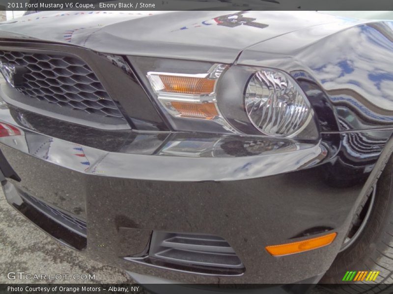 Ebony Black / Stone 2011 Ford Mustang V6 Coupe